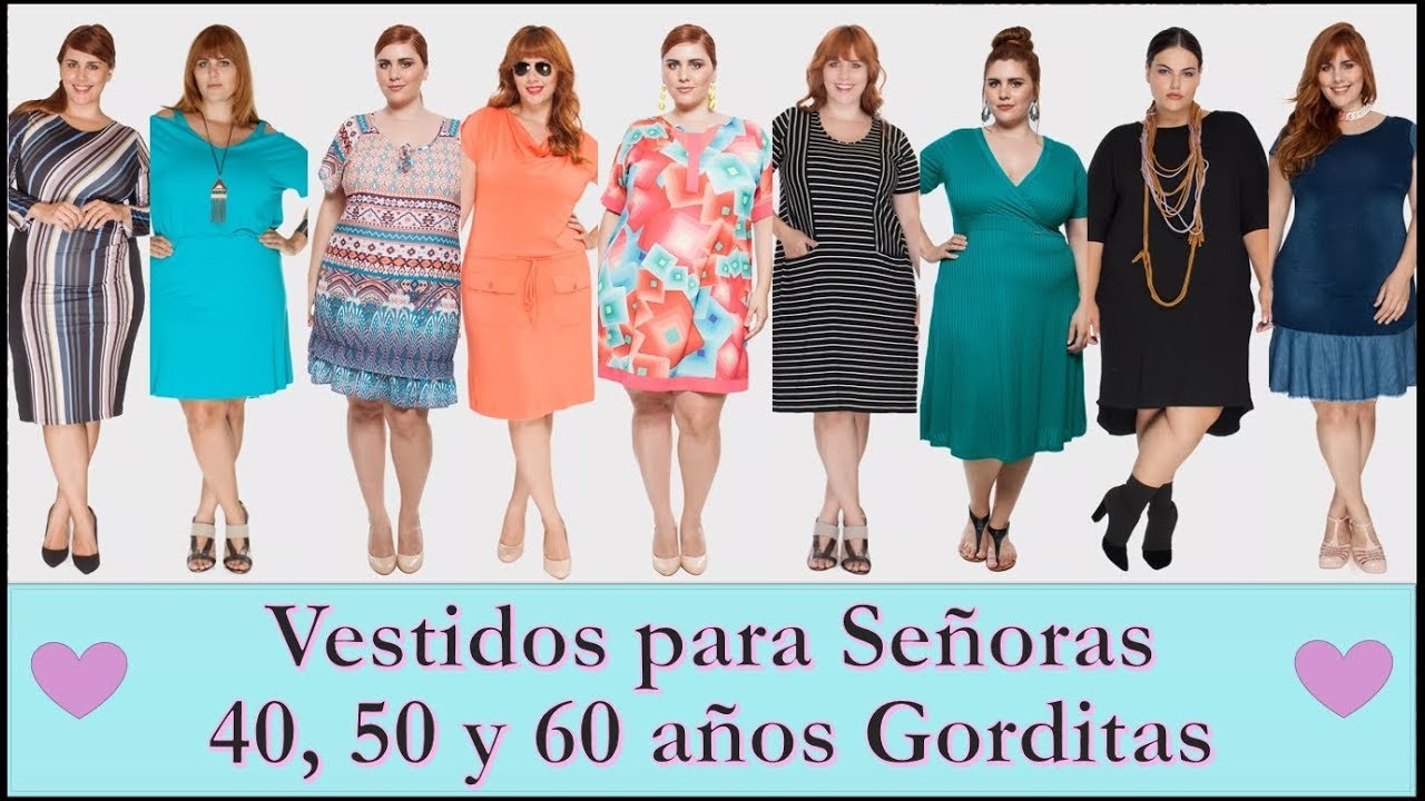 Vestidos Señoras 40,50 y 60 años ✿MODA PARA GORDITAS♥ | Mi Estilo